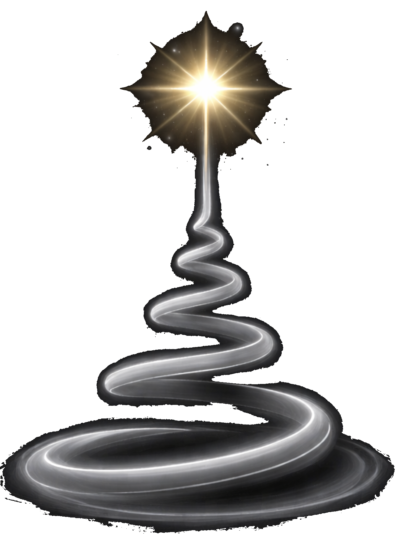 Spirals Golden Light Symbol